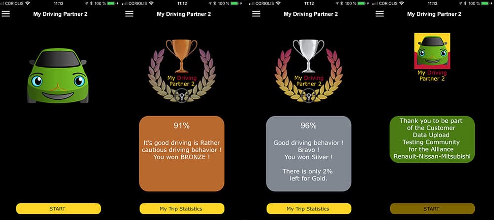 Vue additionnelle 2 de App My Driving Partner 2 - Prototype